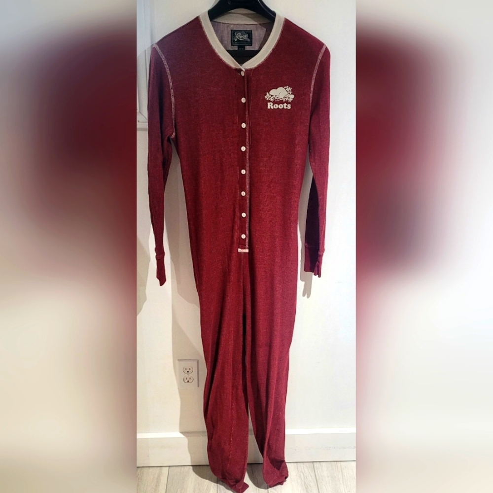 Roots Red Pajama Onesie